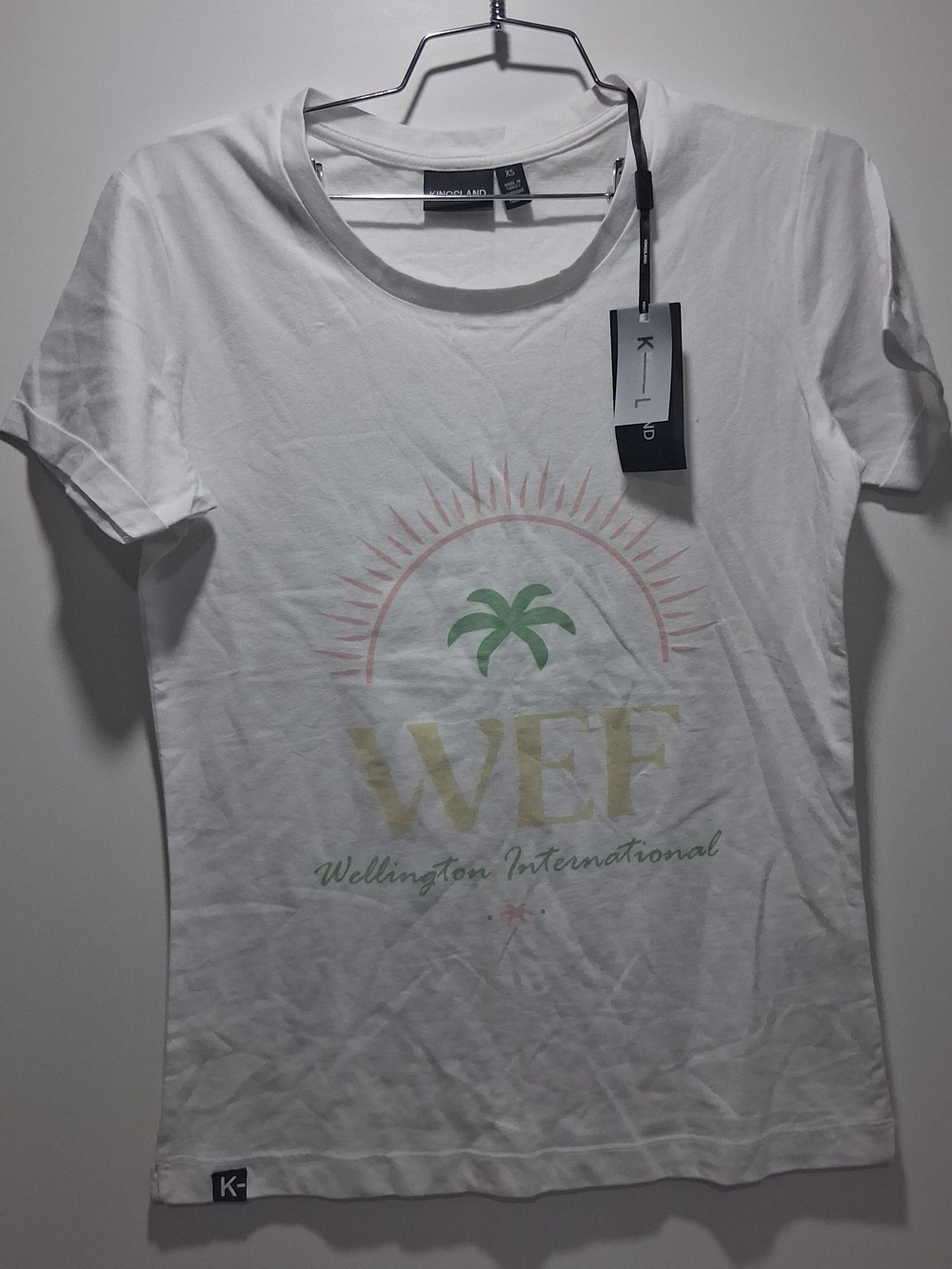 NWT Kingsland White WEF Graphic Tee - Wellington International XS